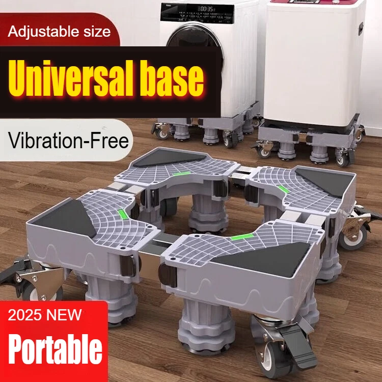 

Универсальная опорная база для бытовой техники, регулируемая по высоте подставка, многофункциональная платформа, стабильность сушилки для холодильника, стиральной машины