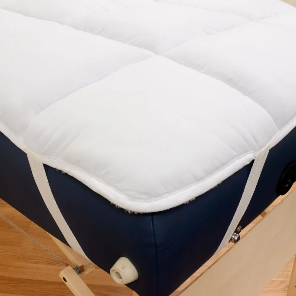 Massage Bed, Abundance Deluxe Quilted Fleece Massage Table Pad Set. Includes Face Cradle Cover & Table Pad. Microfibe