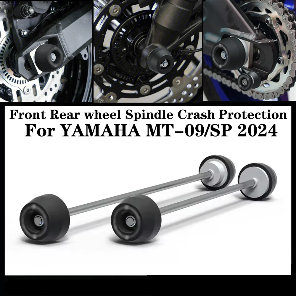 

2024 New Motorcycle Front & Rear Axle Fork Crash Sliders Wheel Protection For YAMAHA Tracer 9 GT Tracer 900 MT-09 SP MT 09