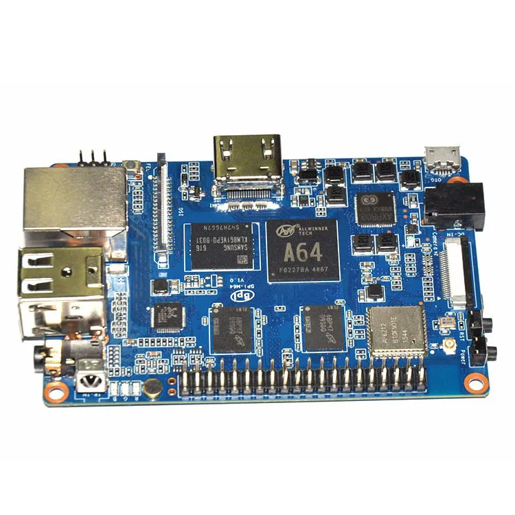 Hardware 2GB RAM 8GB eMMC WiFi BT Onboard Allwinner 64 bit Quad Core Banana Pi BPI M64