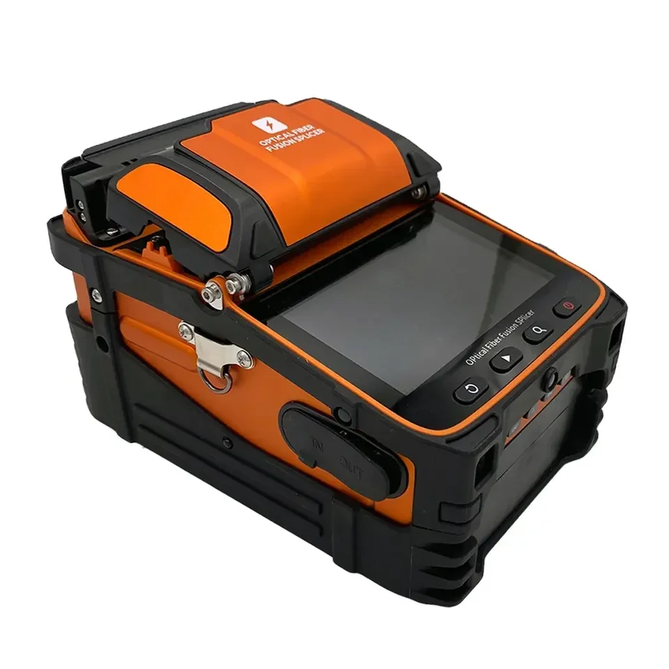 Fusion splicer ai9 AI-9 Fiber Optic Fusion Splicing machine fusion splicer 8 in 1 stripper 6 motors