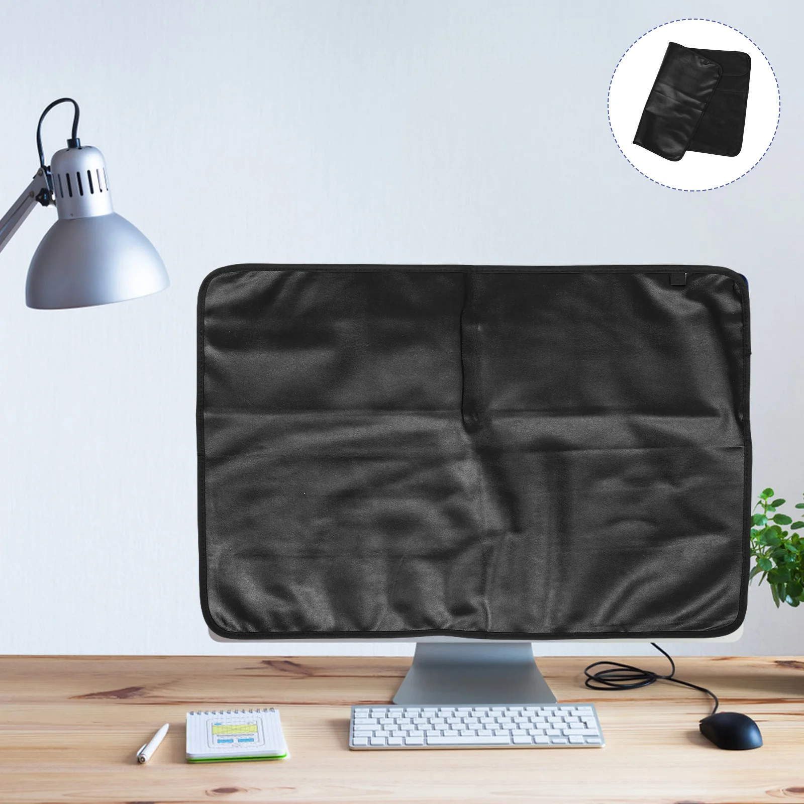 

Computer For 24-Inch Monitor Dust Cover Dustproof Screen Protective Sleeve Back Pocket Open Bottom Design