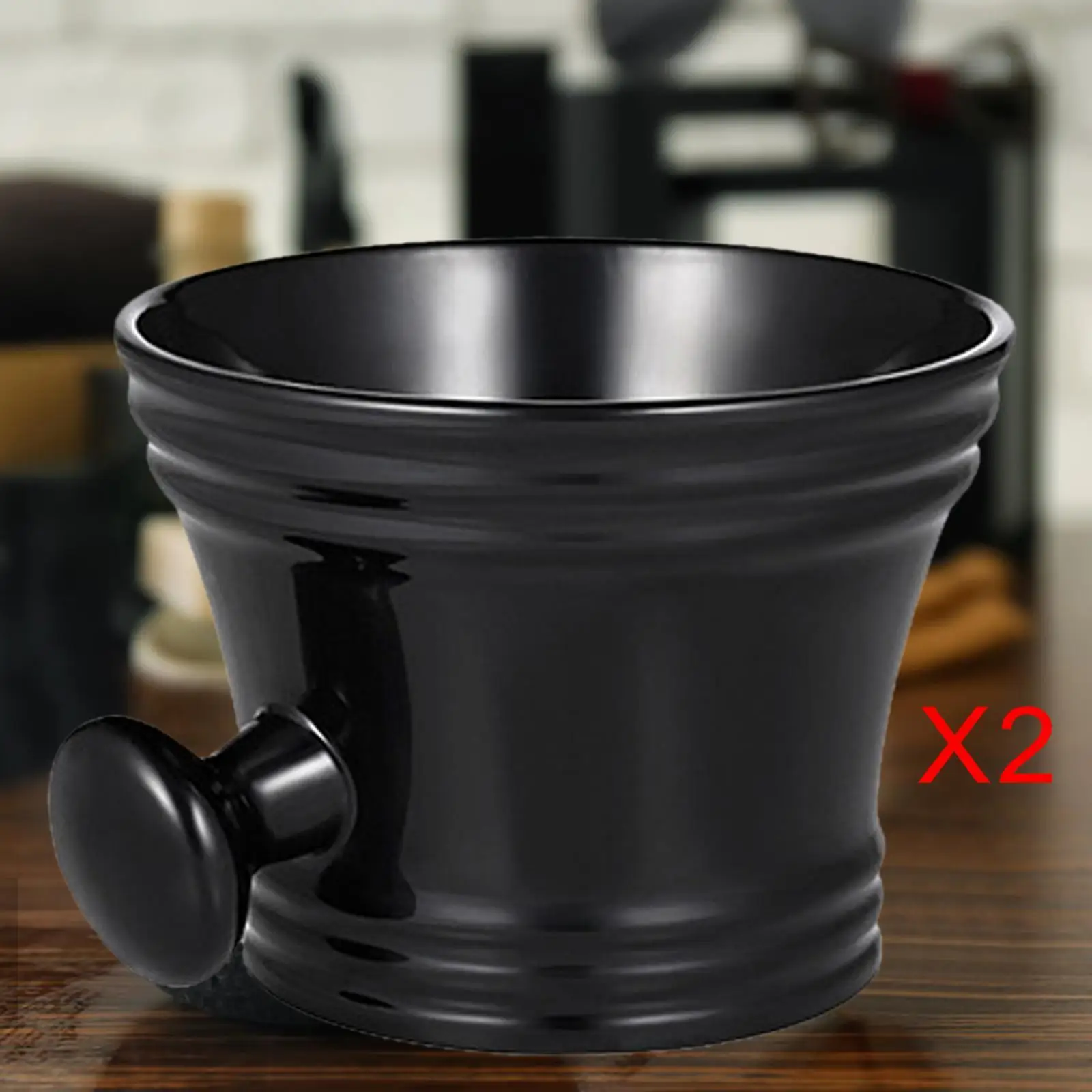 남성용 리치 폼 면도 머그잔, 면도 비누 그릇 생산, 아버지 남편, 2 개