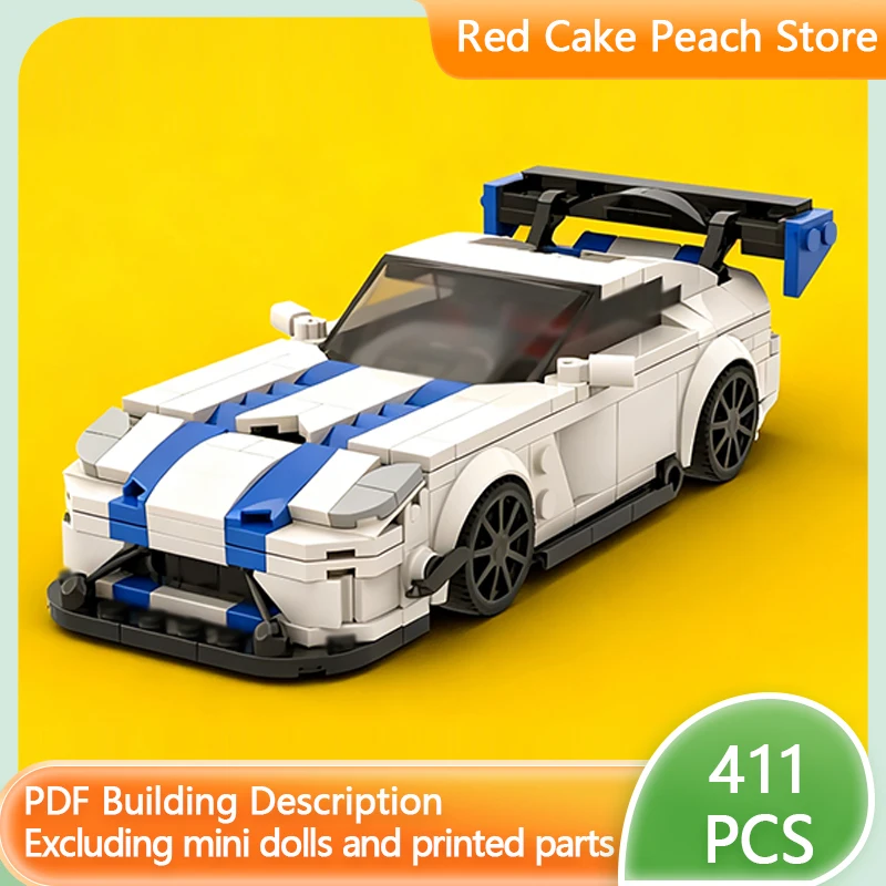 

Speed Racing Car Model MOC Building Bricks American Muscle Sports Car Modular Technology Children Holiday Gift Assemble Toy Suit