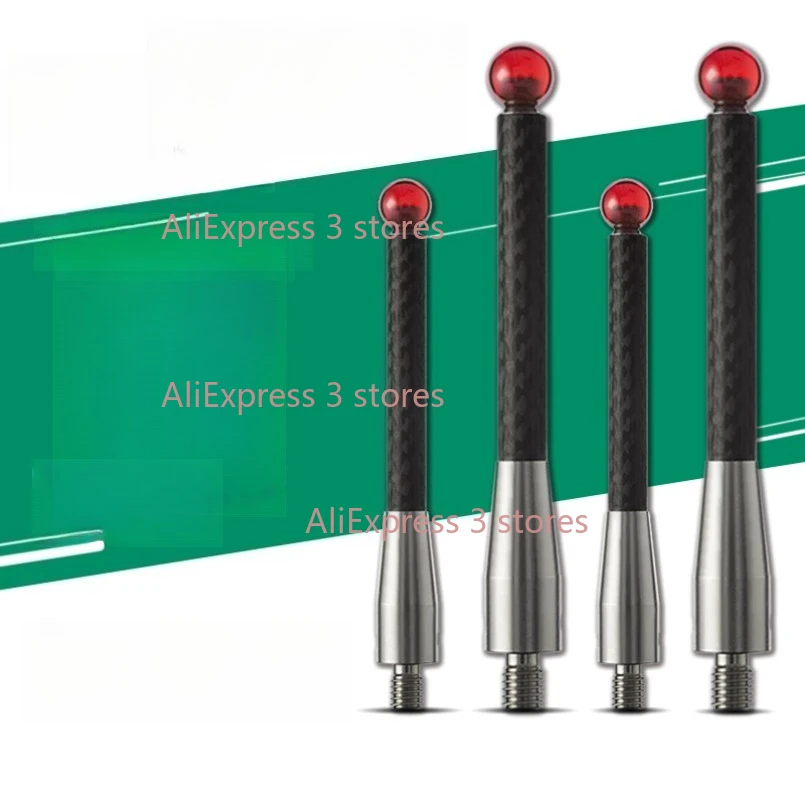 1pc Three-coordinate rudy probe stylus  M4 precision three-dimensional carbon fibre rod staking pin