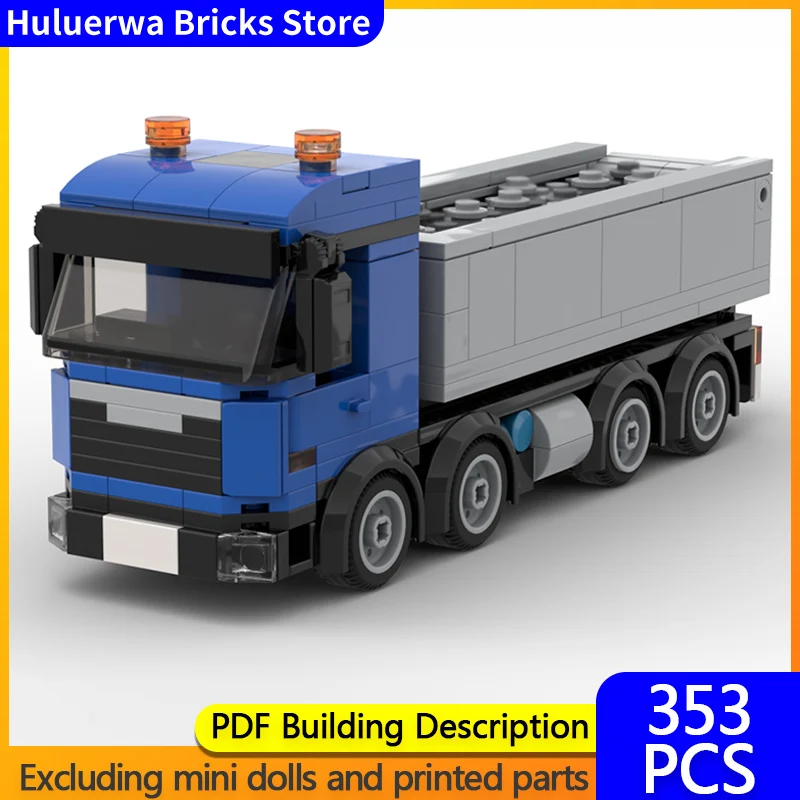 

Модель городской автомобиль MOC, строительные кирпичи, сверхмощный самосвал, модульная технология, детские праздничные подарки, сборные игрушки, костюм