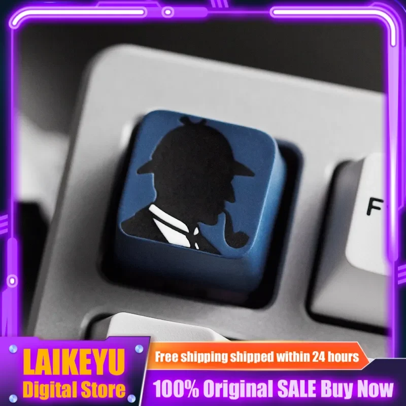 

New Sherlock Holmes Theme Keycap Mechanical Keyboard Cherry Resin Keycap Anime Cartoon Gift Collectibles PC Gaming Accessories