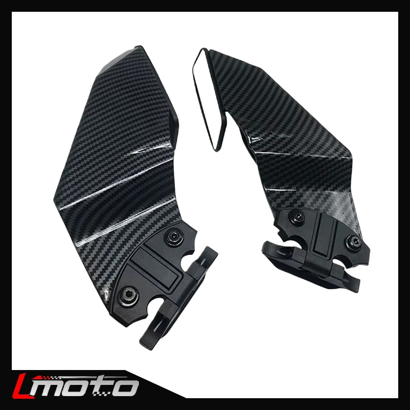 

Universal motorcycle adjustable side spoiler with rearview mirror suitable for Kawasaki Ninja 250 300 400 ZX6R ZX636 ZX10R