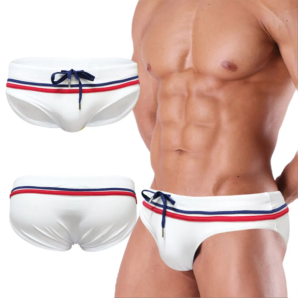 Men's Striped Swim Shorts, Summer Beachwear
