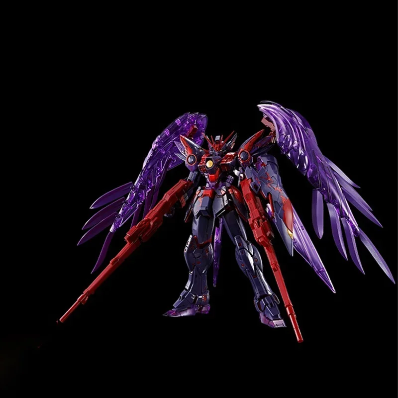 Bandai Originele Doos MG 1/100 WING GUNDAM NUL EW CROSSCONTRASTCOLORSCLEAR Wit Anime Volledige Action Assembly Figuur Model Speelgoed Gift