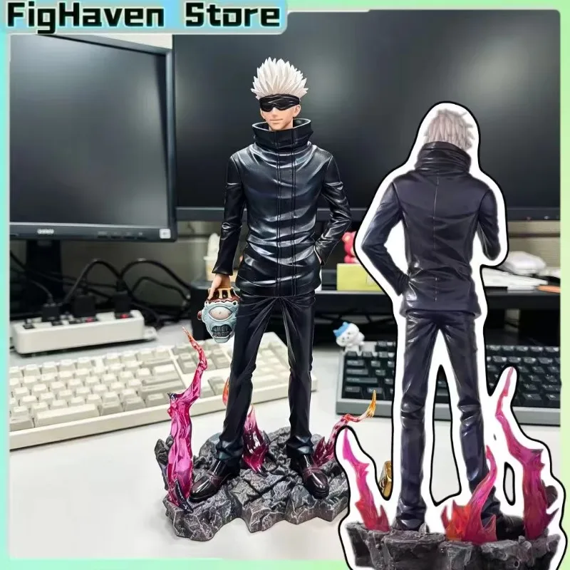 

33cm Jujutsu Kaisen Satoru Gojo PVC Action Figure Anime Statue 2 Heads 2 Arms Model Toys Collection Gift Desktop Decoration