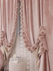 New French Luxury Pink Velvet Curtains for Living Room Bedroom Princess Style High-end Villa European Style Textured Customize