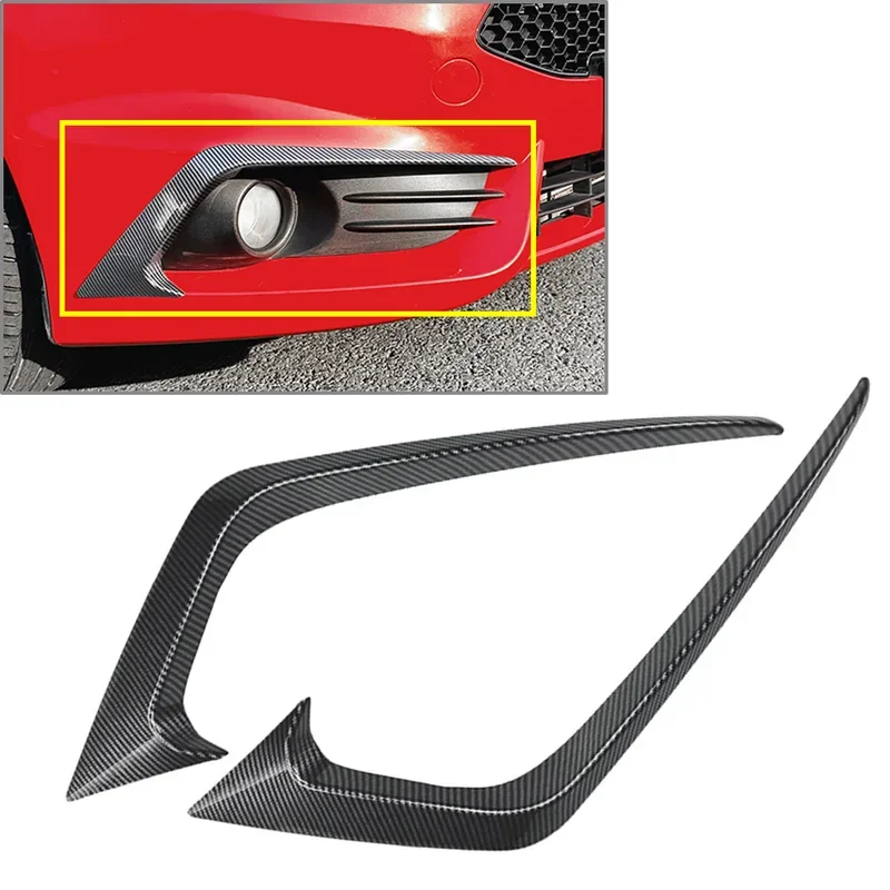 Car Front Bumper Side Splitter Spoiler Decoration Trim For Ford Fiesta ST MK6 B-Max 2012 2013 2014 2015 2016 2017 view 5