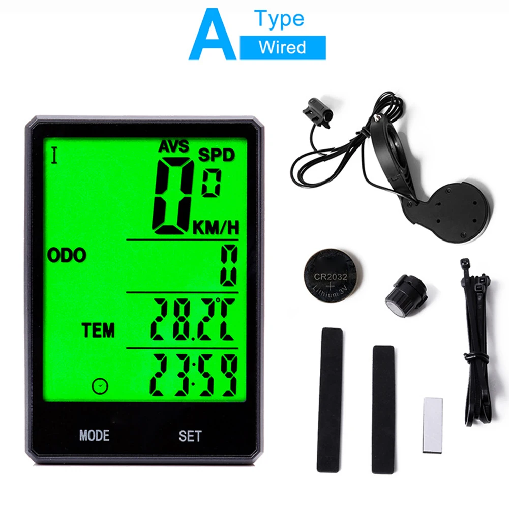 Multifunction Bike Computer Large Screen Convenient Backlight Waterproof Rating Accurate Measurements Easy to Use