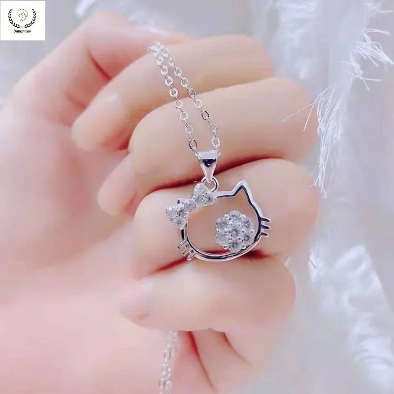 Sanrio Hello Kitty Jewelry Anime Figure Cartoon Bracelet Cute Bracelet And Necklace Q Figural Birthday Gift Valentine’s Day Gift