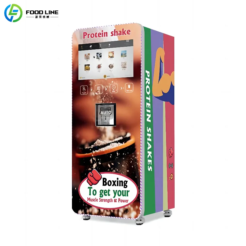 Customized Smart Protein Shake Vending Machine Touch Screen Multi-Flavor Multi-Payment Equipment