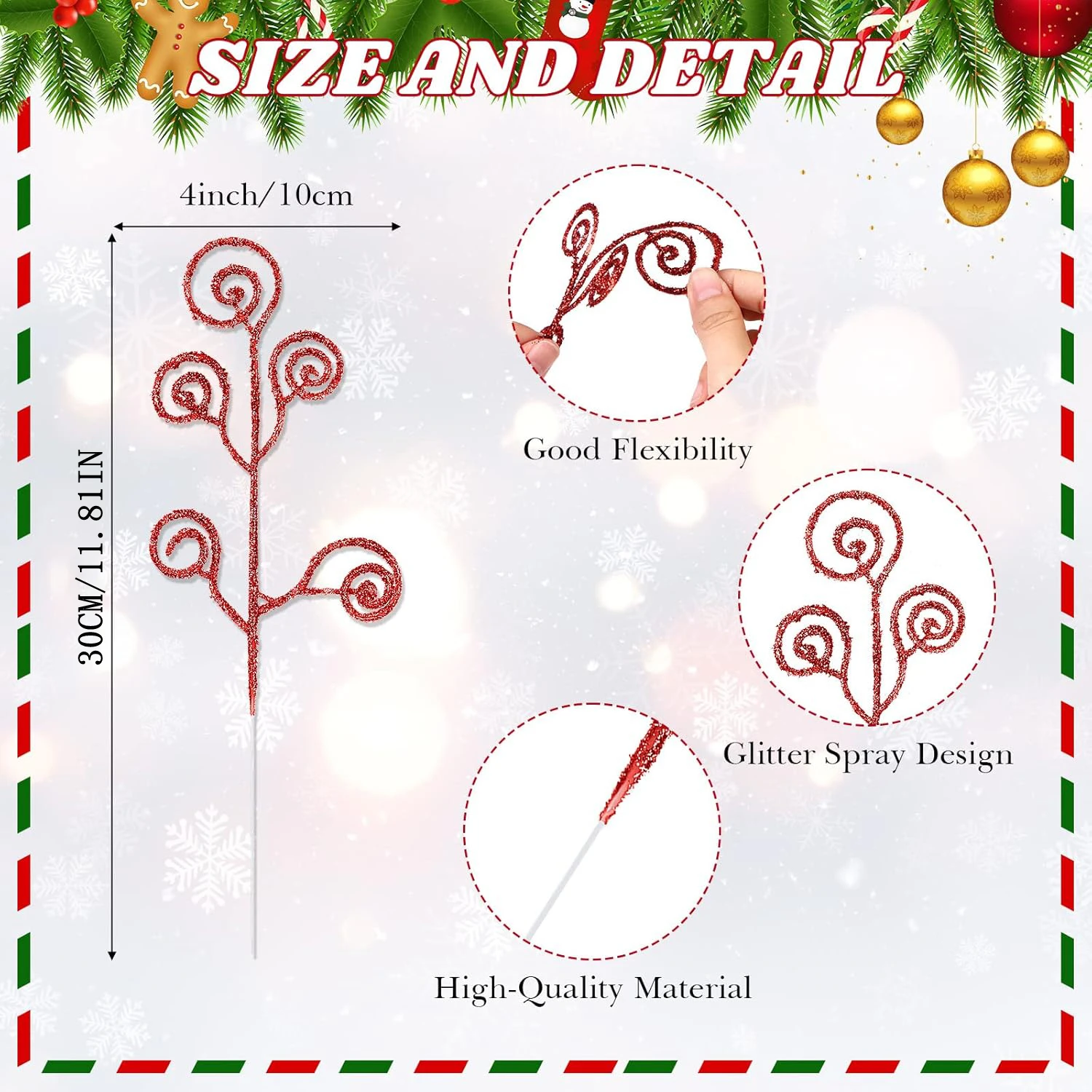 5/10 stücke Künstliche Pflanzen Neue Jahr Weihnachten Kiefer Girlande Kranz Hause Dekorationen Hochzeit Im Freien Garten Party DIY Geschenk box – Detail 20