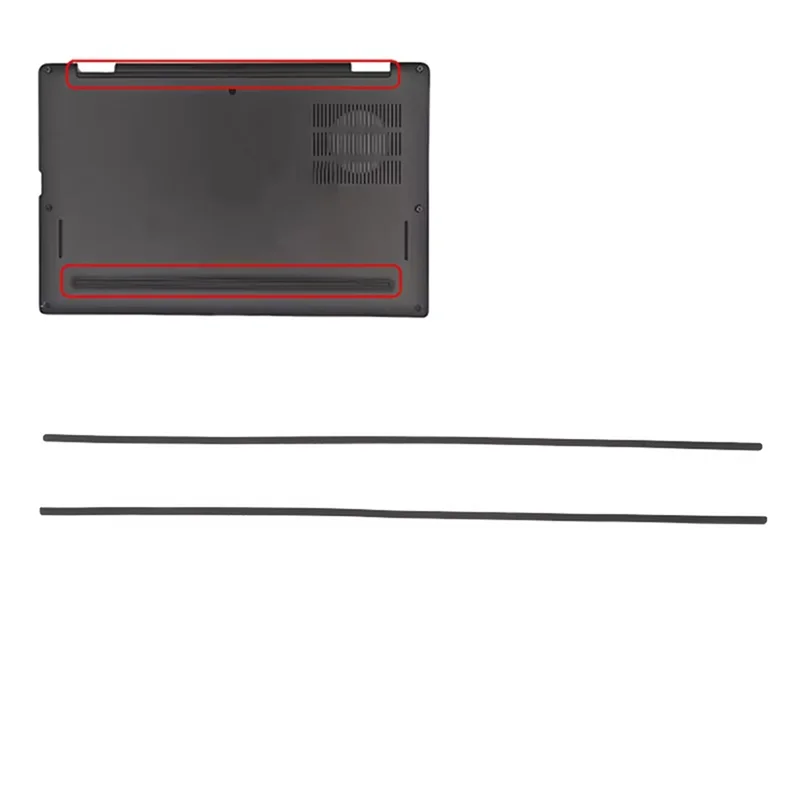 2Pcs Universal Laptop Rubber Strip For DELL Latitude 7310 DIY Bottom Case Foot Pad Non-Slip Shell Pad Replacement