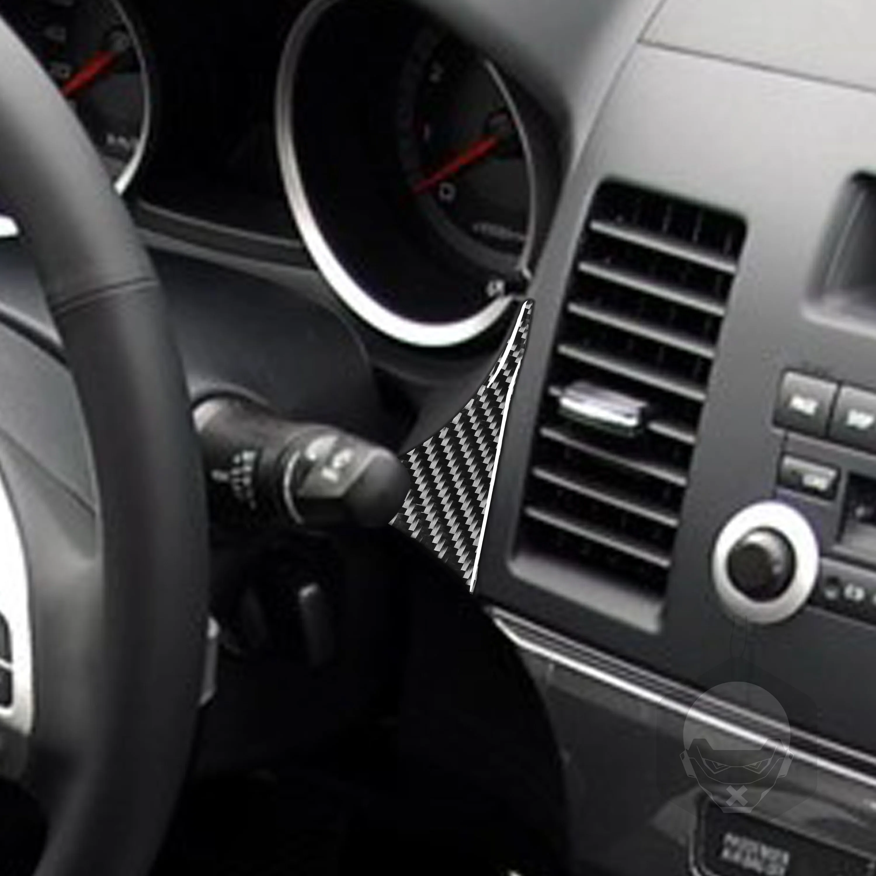 For Mitsubishi Lancer Evolution EVO X 2008-2015 Speedometer Trim Strip Cover Real Carbon Fiber Sticker Car Interior Accessories