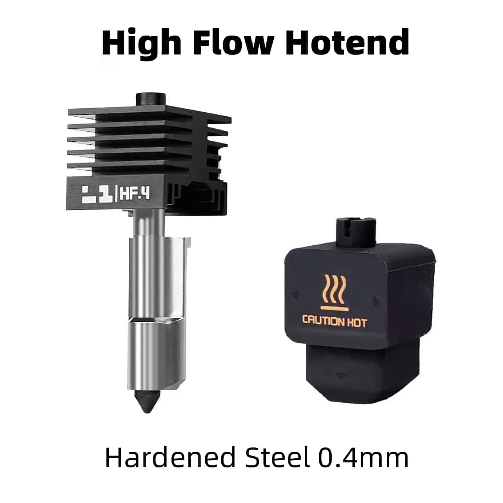 For Bambu Lab A1 H2D 0.4mm Hardened Steel Hotend Kit – High Flow Print Head with Silicone Sock, for Bambulab A1mini H2D Laser a1