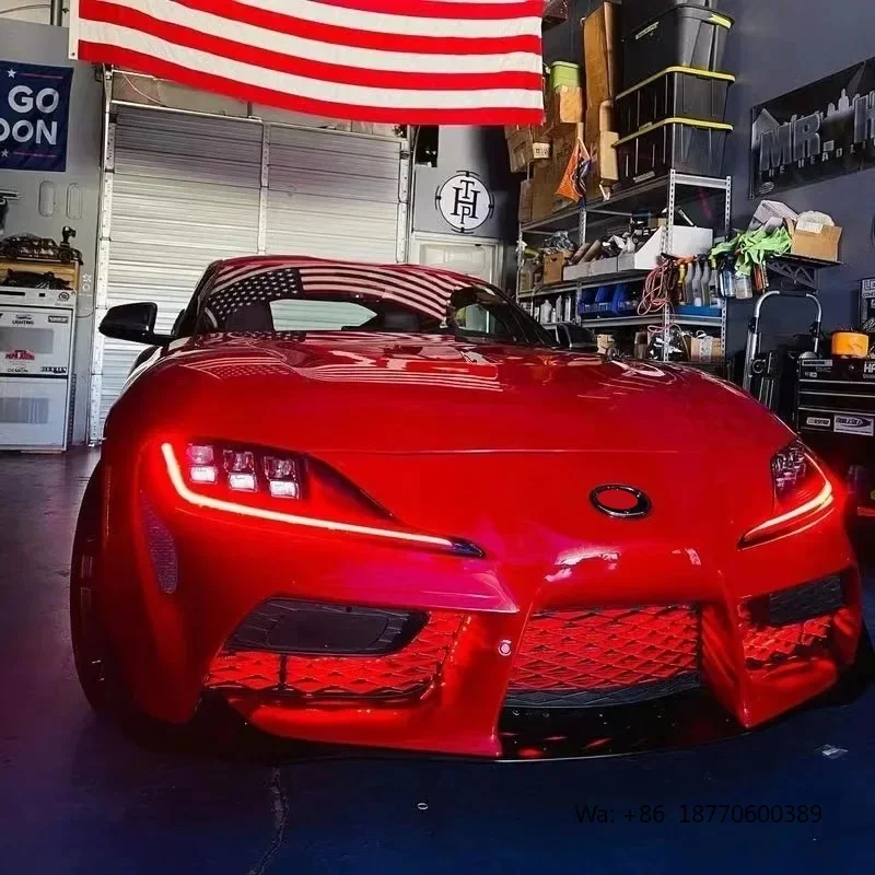 New SUPRA MK5 Yellow DRL Modules Red Amber Blue  Daytime Running  Light  for Toyota Supra Yellow DRLS Kit A90 A91 Headlight Auto view 4
