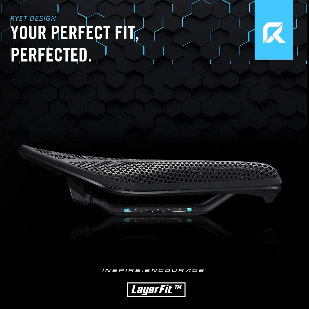 2025 RYET 3DプリントTTサドル 242x133mm 179g カーボンファイバー