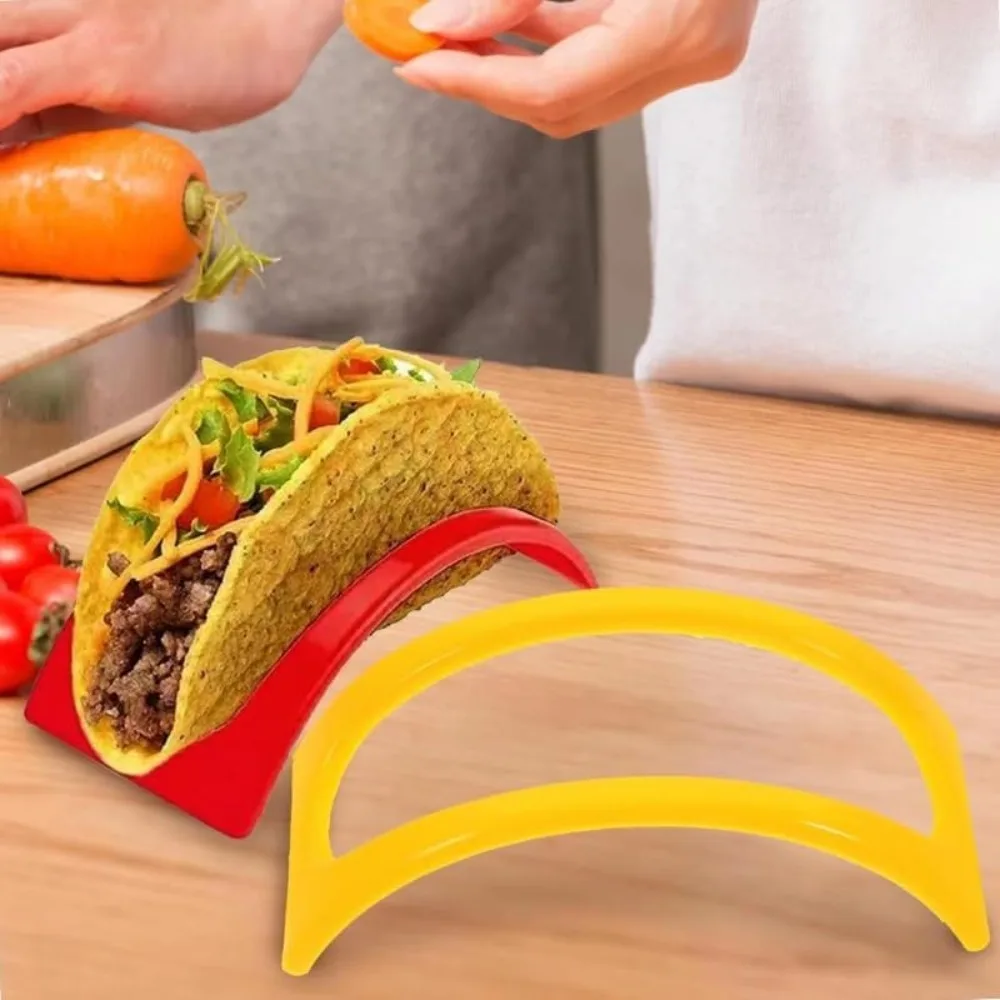 5pcs Set Taco Holder Stackable Colorful Taco Stand Taco Rack for Perfectly Shaped Tacos Kitchen Taco Dinner Taco Night