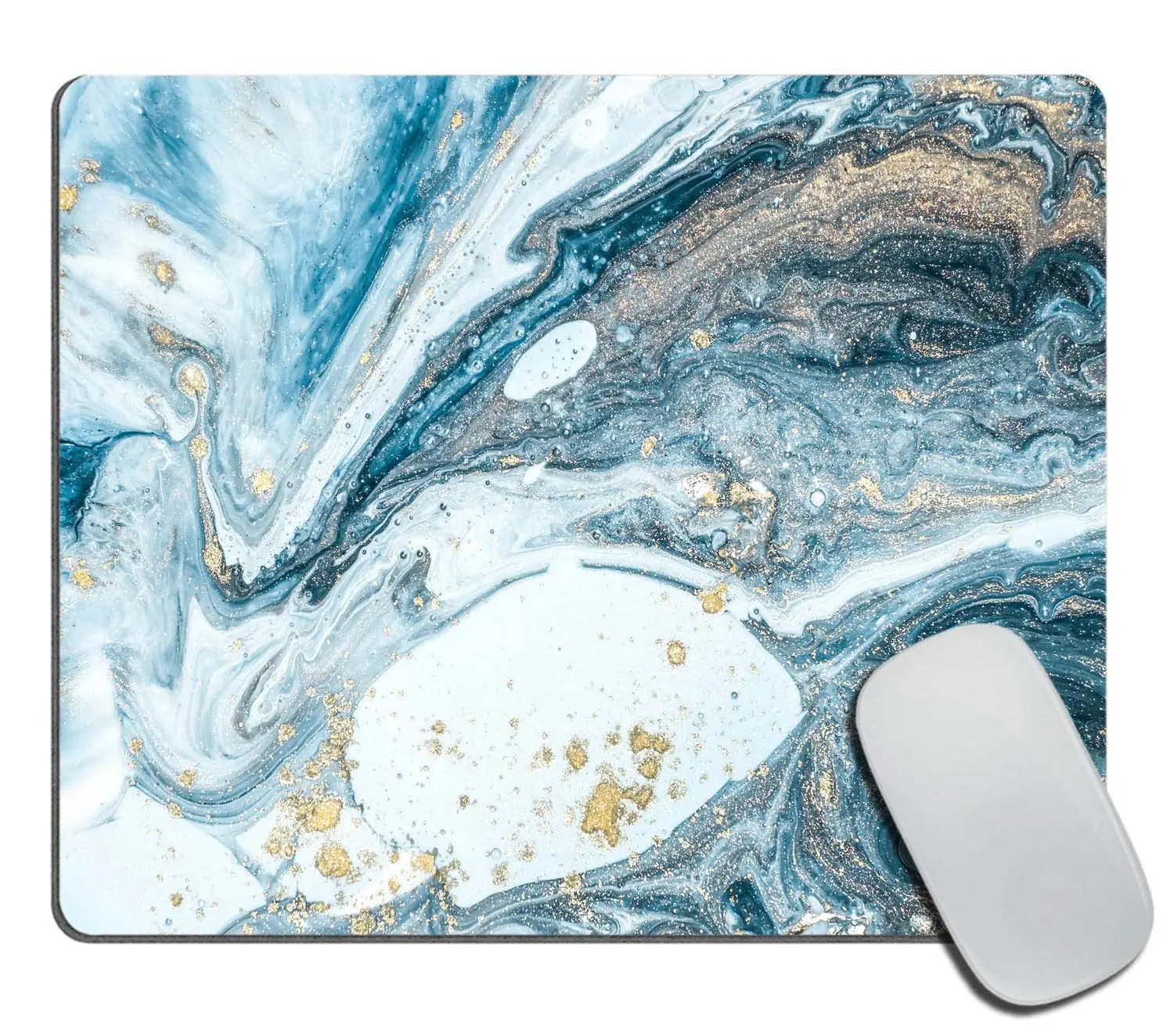 Hot-Selling Retro Marbles Printing Square Mouse Pads Comfortable Gaming Mousepad Mouse Mat Keyboard Mats Desk Pad 22x18cm
