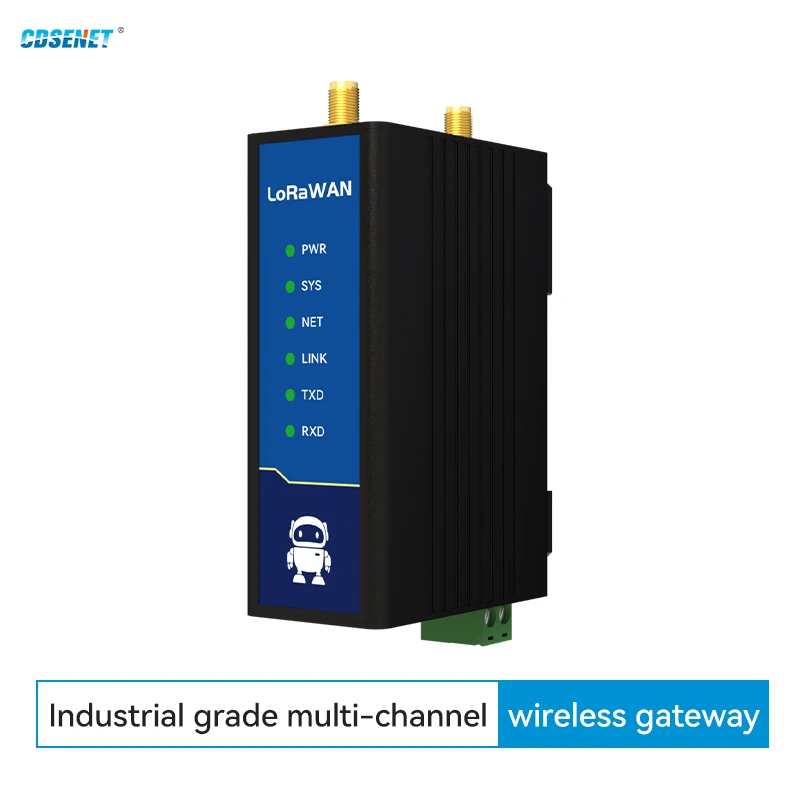WIFI/Ethernet/STA 470/868/915M Multi-Channel LoRaWAN Wireless Gateway CDSENET E870-L470LG12-S Half-Duplex 3KM DC8-28V Rail