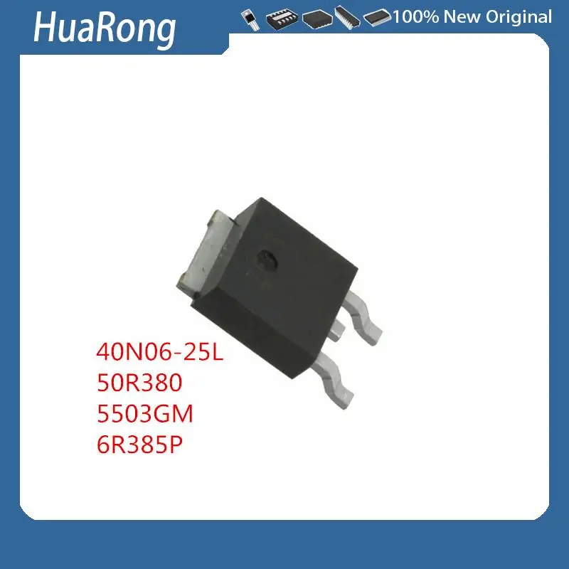10 unids/lote 40N06-25L SMD 40N06-25 SUD40N06-25L 50R380 5503GM 6R385P TO-252