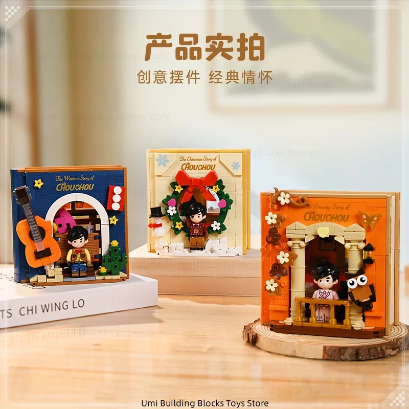 Nueva serie Keeppley Jay Chou, libro de cuentos de Navidad, libro de bloques de construcción, juguetes de retales, modelos, adornos, regalos de navidad