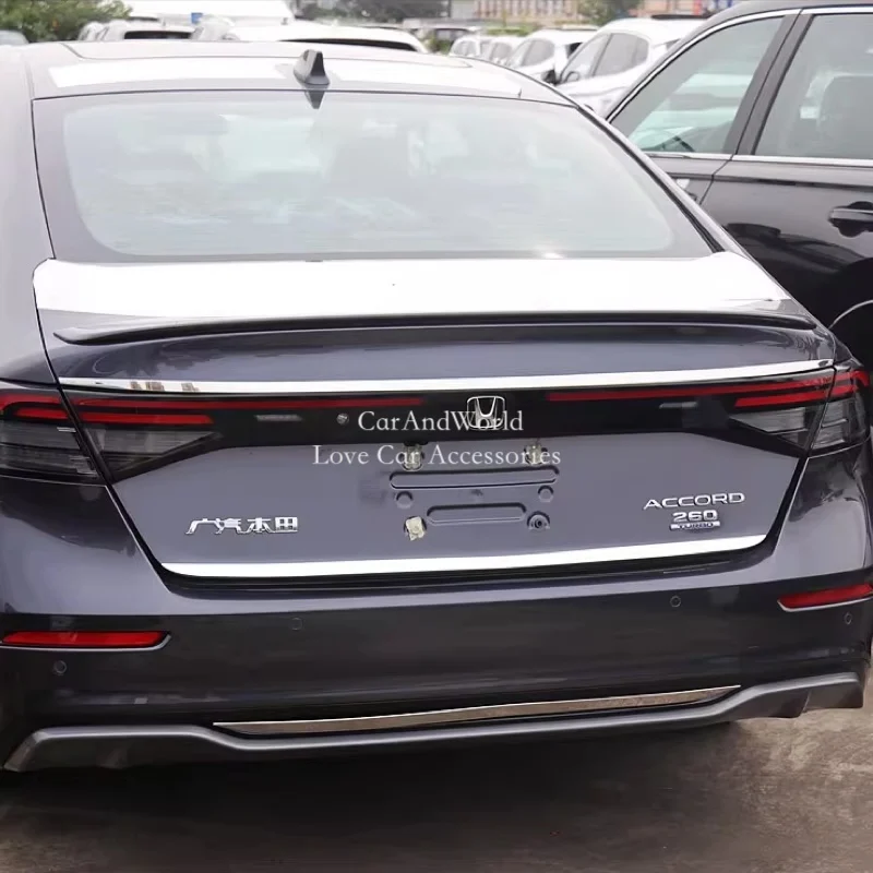 

Для Toyota Accord 11th 2024 2025 задние багажники полосы задние двери фонари бампер гарнир накладки из нержавеющей стали молдинг автомобильные аксессуары