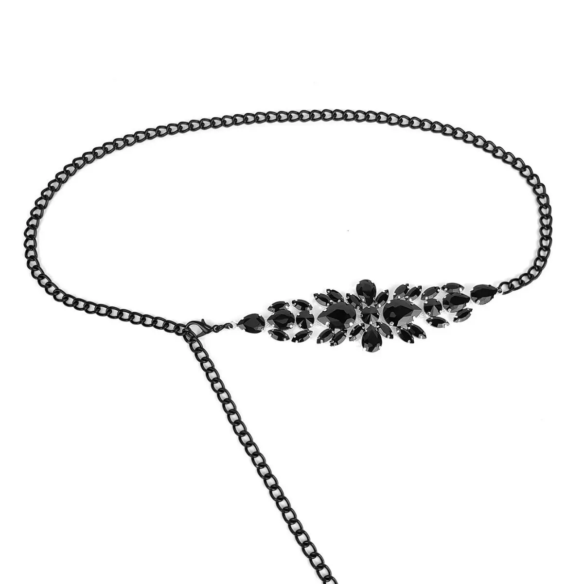 1 шт. женский ремень-цепочка со стразами и кристаллами, золотой пояс, праздничная рождественская одежда