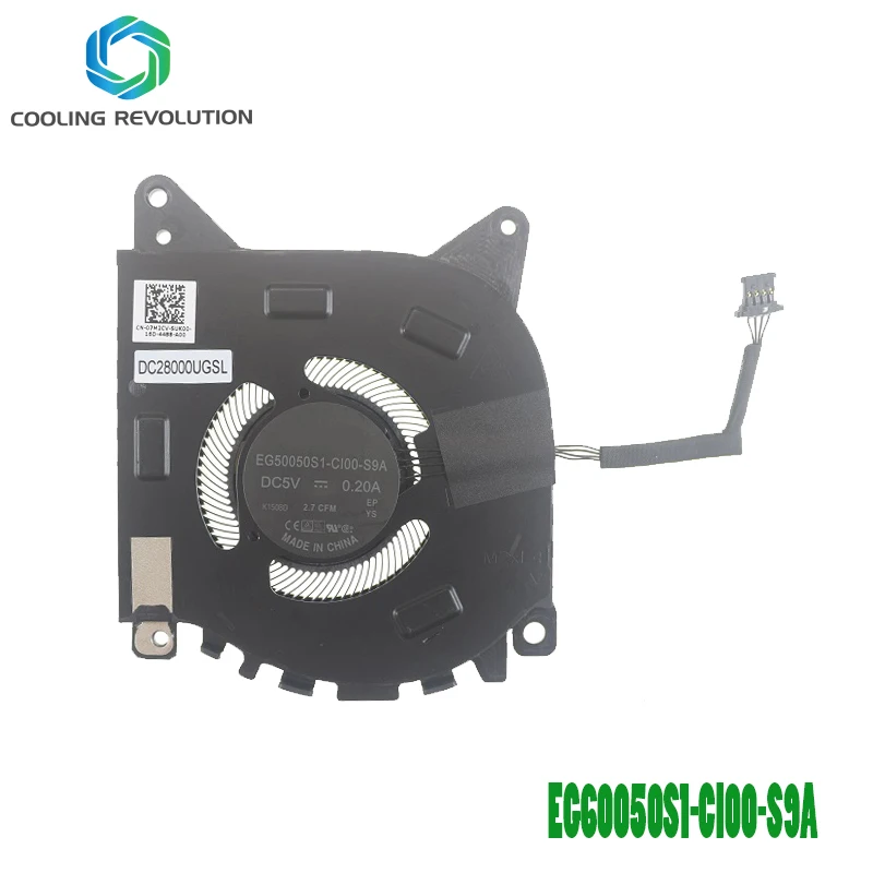 Laptop Cooling Fan EG50050S1-CI00-S9A DC5V 0.20A 4Pin DC28000UGSL 07M2CV 7M2CV