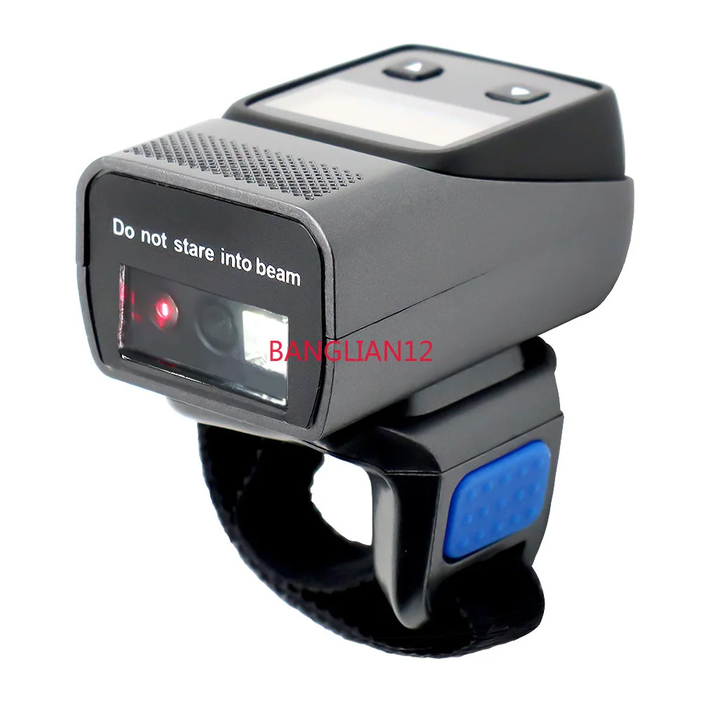 

Ring Barcode Scanner with Screen.1D Laser/2D Mini Wearable Bluetooth Finger QR Code Reader.Support Screen Scanning