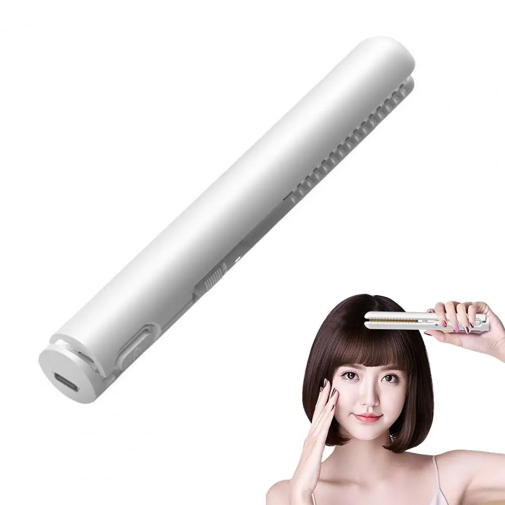 Hair Curling Iron Usb Curling Iron Usb Mini Curling Iron 2-in-1 Hair Straightener Curler Fast Heating Portable Travel for Short
