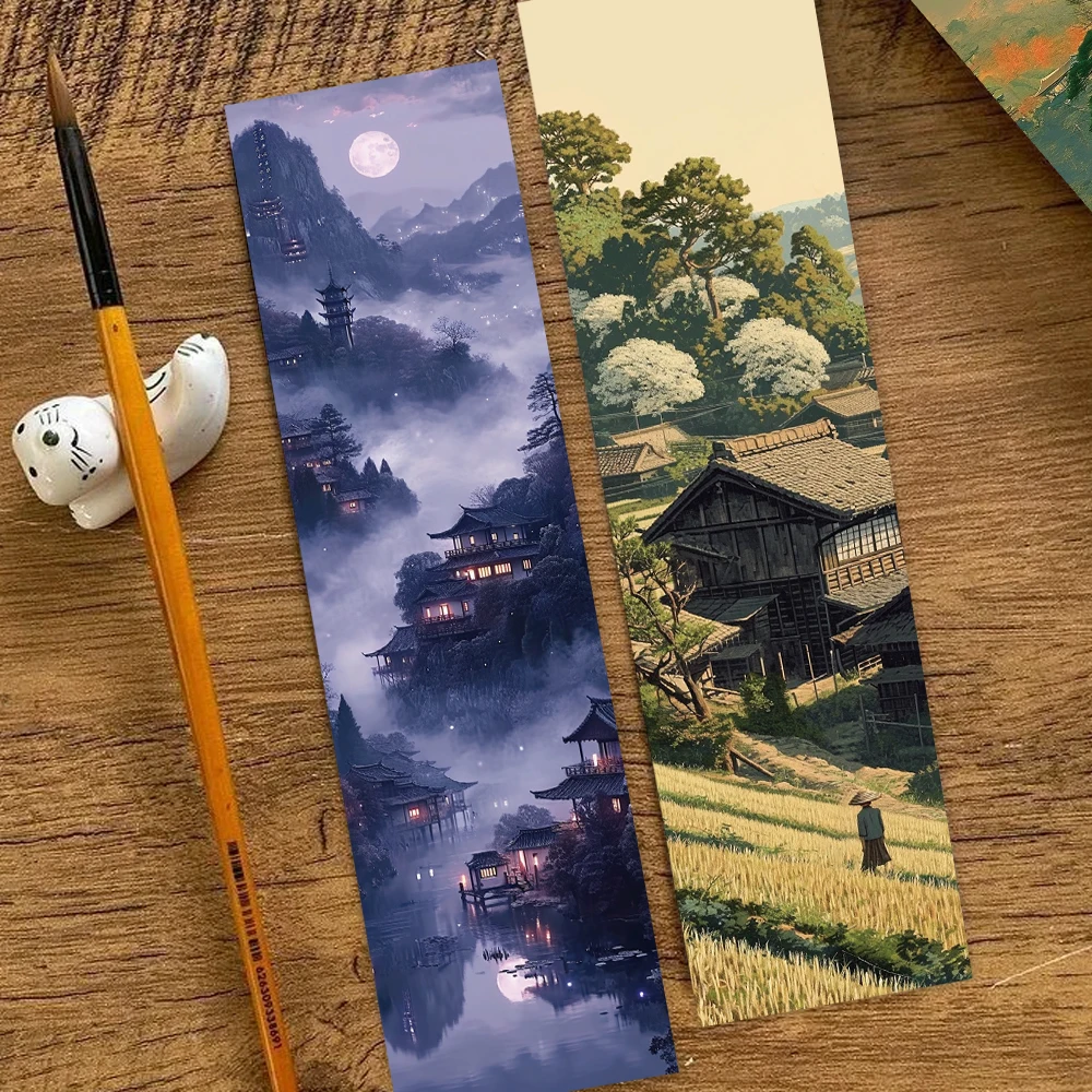 30 قطعة Ins المشهد شخصية الإشارات المرجعية جماليات بطاقة زينة صفحات القراءة كتاب علامات طالب القرطاسية الهدايا الإبداعية