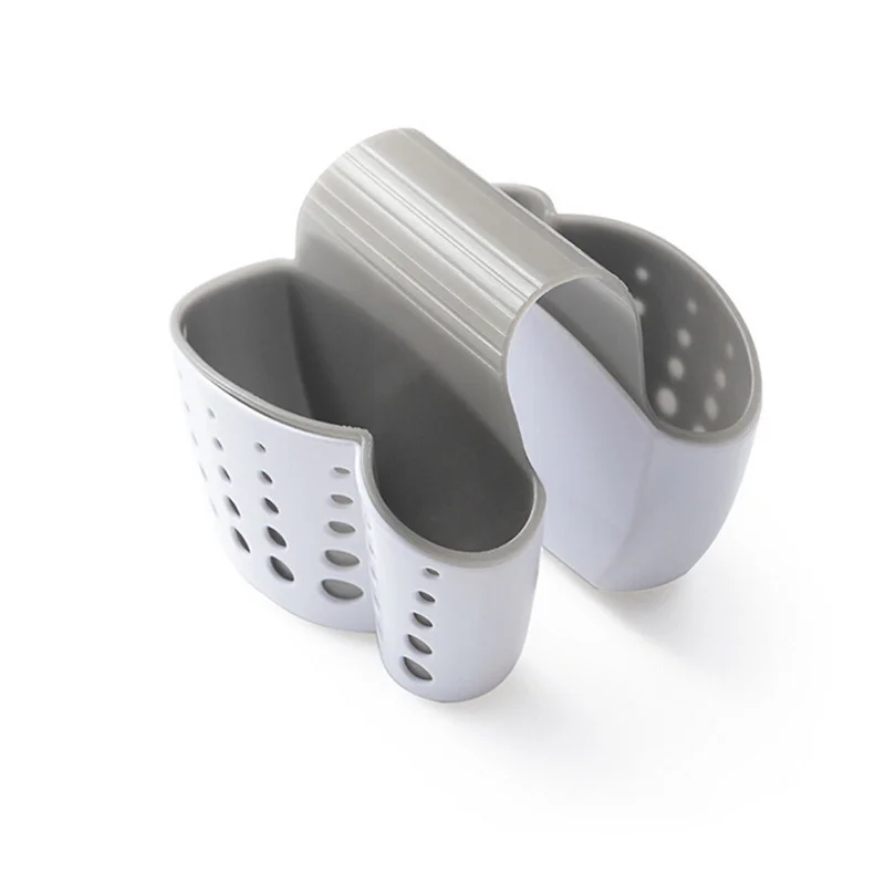 

Sink Sponge Holder Tap Hanging Strainer High Grade Pvc Adjustable Faucet Fit 2 Bags Drain Holes Design Kitchen Sink