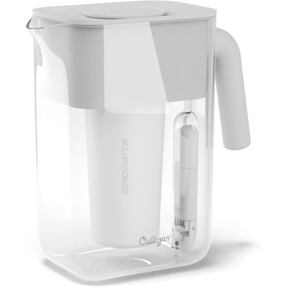 

ZeroWater 12-Cup Water Filter Pitcher with 5-Stage Filter IAPMO Certified Reduce Lead PFAS Mercury Fluoride Chlorine