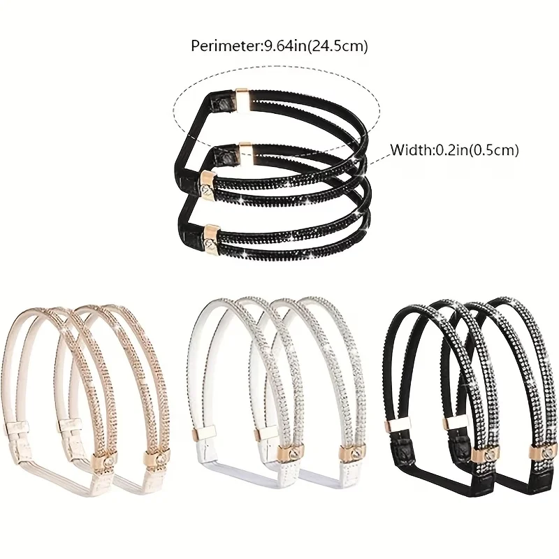 Dual-purpose Tie Shoelaces, High-heeled Shoes Sandals No Heel Strap No Installation Light Luxury and Adjustable Elasticity