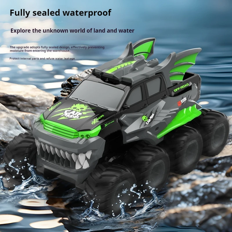 Nowy wodoodporny pojazd terenowy z napędem na osiem kół Elektryczna zabawka dla dzieci Wspinaczka terenowa Pojazd zdalnie sterowany