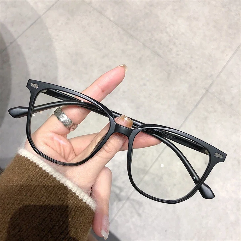Finished Ladies Myopia Glasses Retro Anti Blue Light Blocking Near Sight Eyeglasses Optical Prescription Short-sight Eyewear