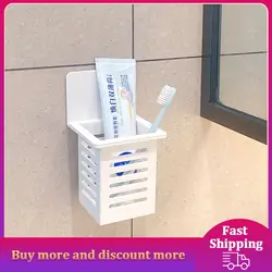 Wall Mounted Toothbrush Toothpaste Holder Case Tooth Storage Rack Organizer Toothbrush Shelves Drain Rack Bathroom Accessories