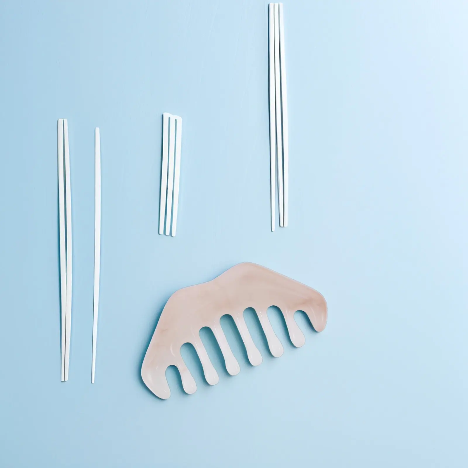 

3Pcs Resin Meridian Massage Combs Durable Body Guasha Scraping Comb Head Hair Scalp Massager Resin Massage Combs