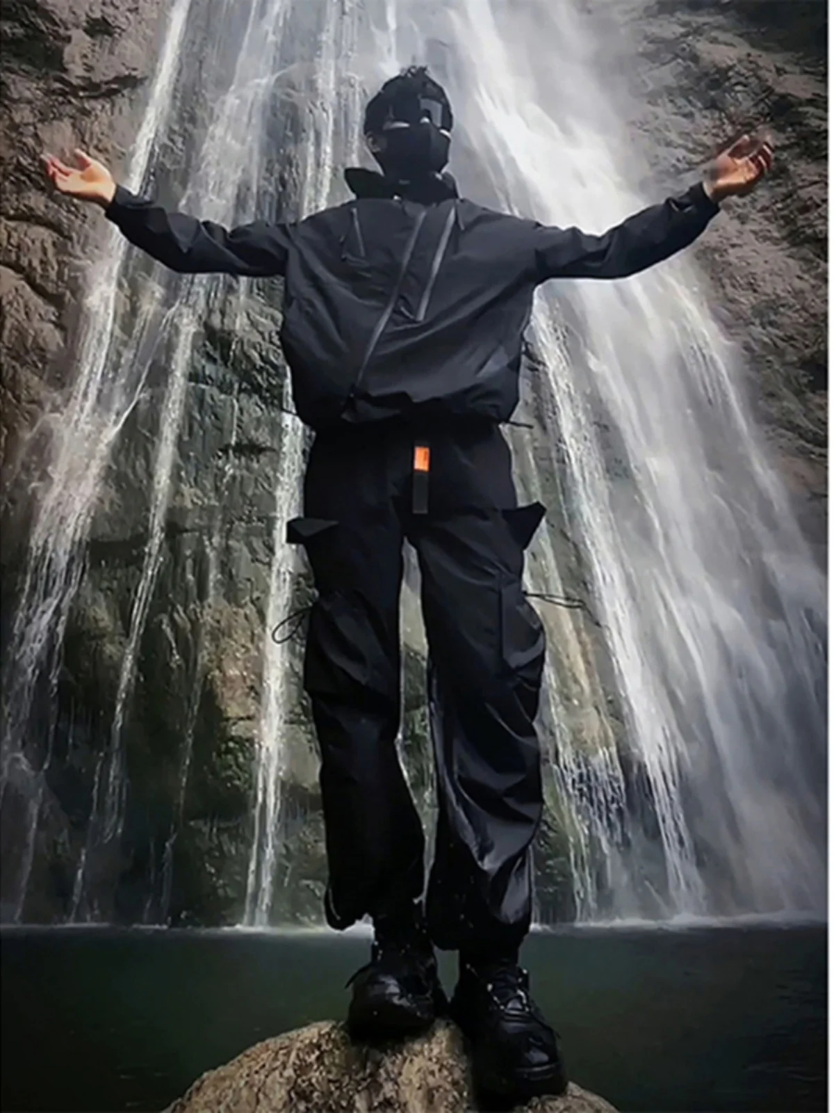 

Мужской костюм для активного отдыха: ветрозащитные, водонепроницаемые, функциональные рабочие брюки в американском стиле, повседневные прямые брюки