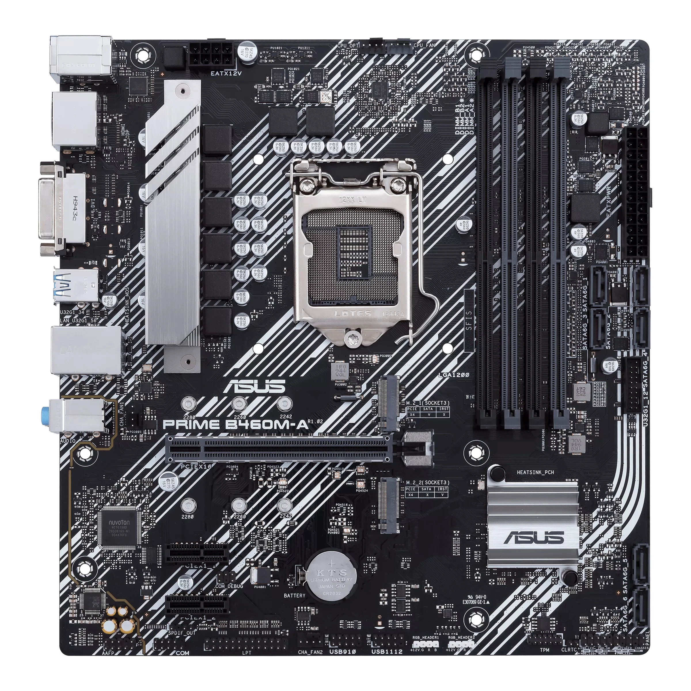 ASUS PRIME B460M-A Motherboard LGA1200 Intel B460 4×DDR4 128GB HDMI Micro ATX Support I3-10300T I5-10500 I9-10900F I3-10100 CPU