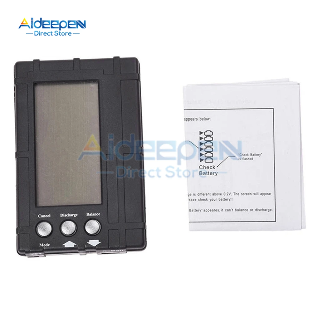 3 in 1 LCD RC Battery Discharger Balancer Meter Tester For 2-6S Lipo Li-fe Battery Battery Voltage Meter