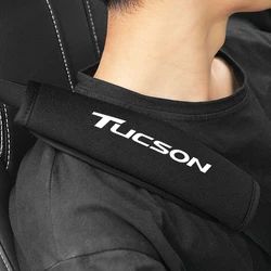 2PCs Car Seat Belt Cover Shoulder Pad Protect Mat For Hyundai Tucson Nx4 ix JM TL 2008 2016 2017 2019 2020 2022 Auto Accessories