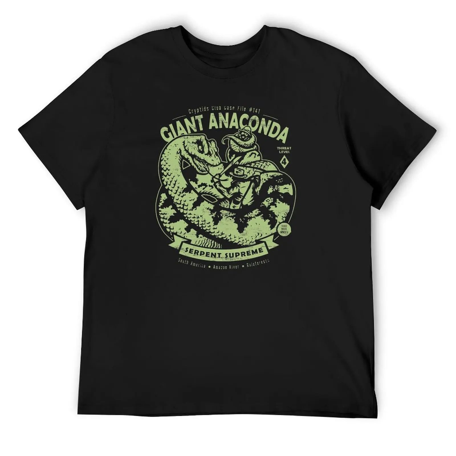 Giant Anaconda - Crytpids Club Case file #141 T-Shirt vintage anime shirt man t shirt anime stuff oversized funny t shirts men