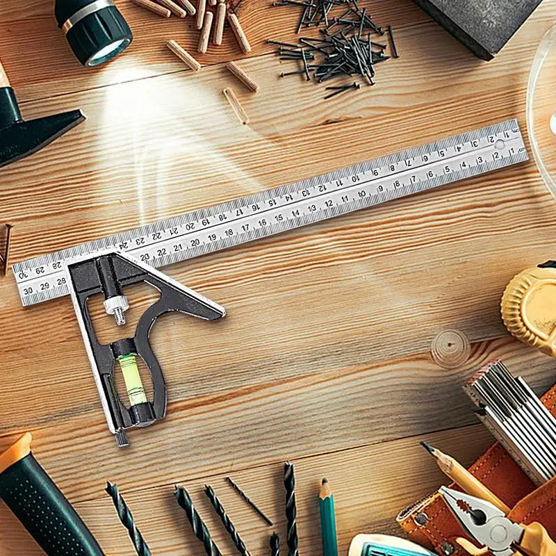 Framing Square Ruler Stainless Steel Marking Ruler Multifunctional Ruler For Woodworking Marking DIY Handicrafts For Carpenter